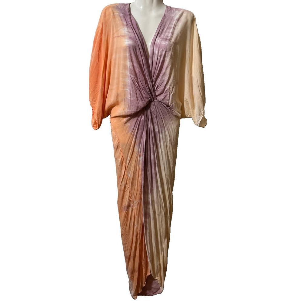 Young Fabulous & Broke Ombre Maxi Dress XS Siren Bohemian Off Duty Model